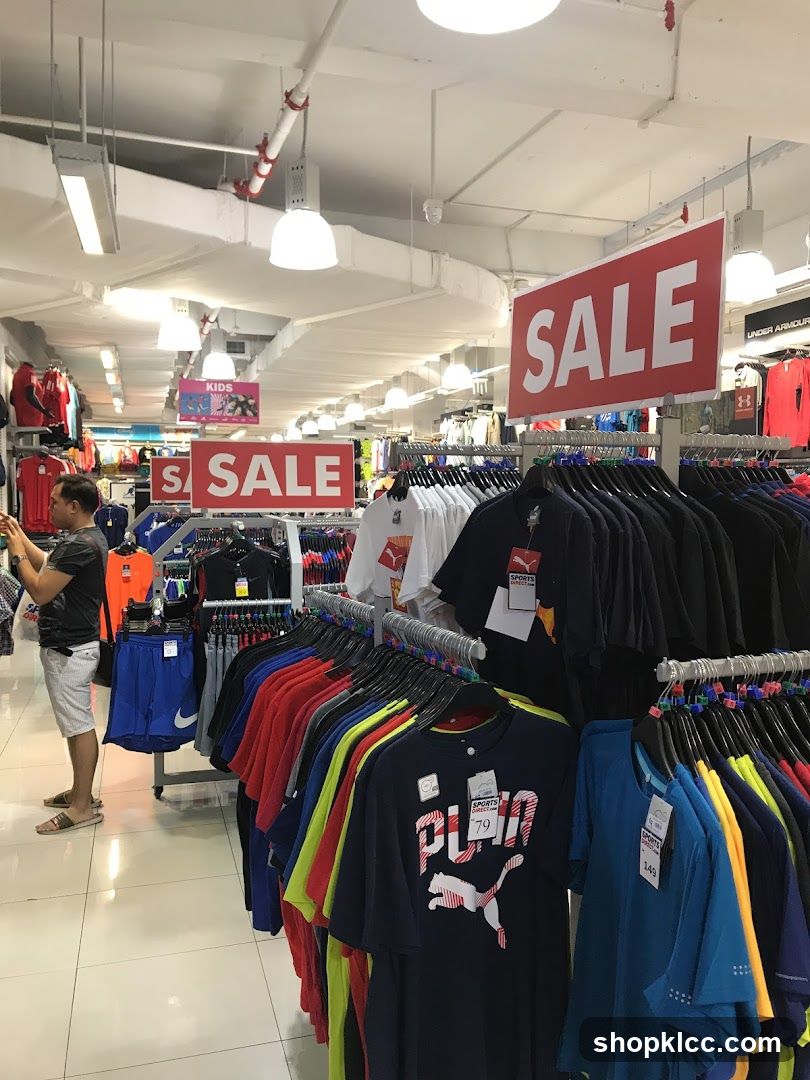 Clothing Store Interior Sale Display