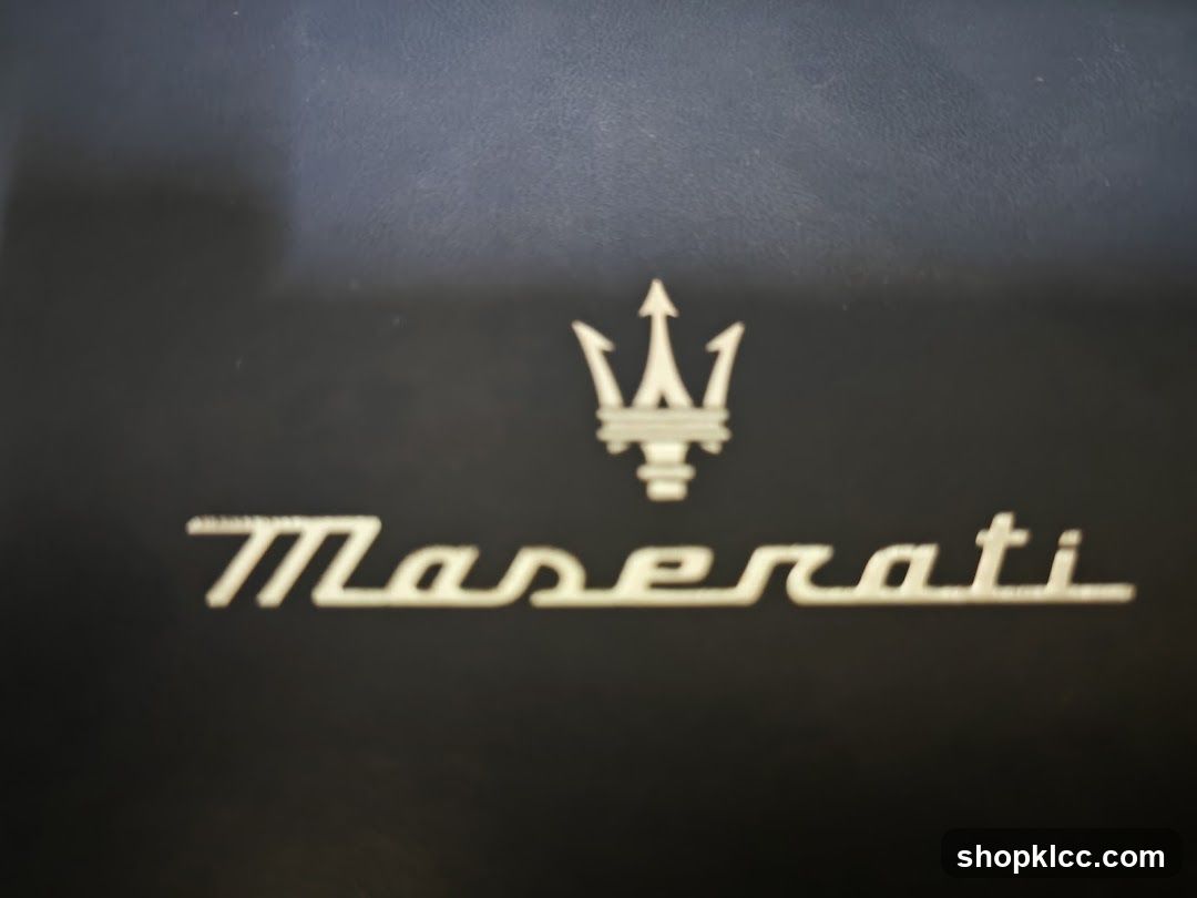 Maserati Logo on Black Surface