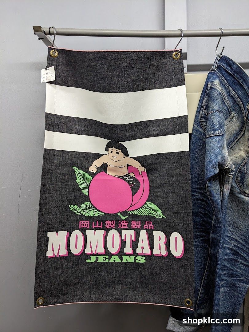 Denim Apron with Momotaro Jeans Logo