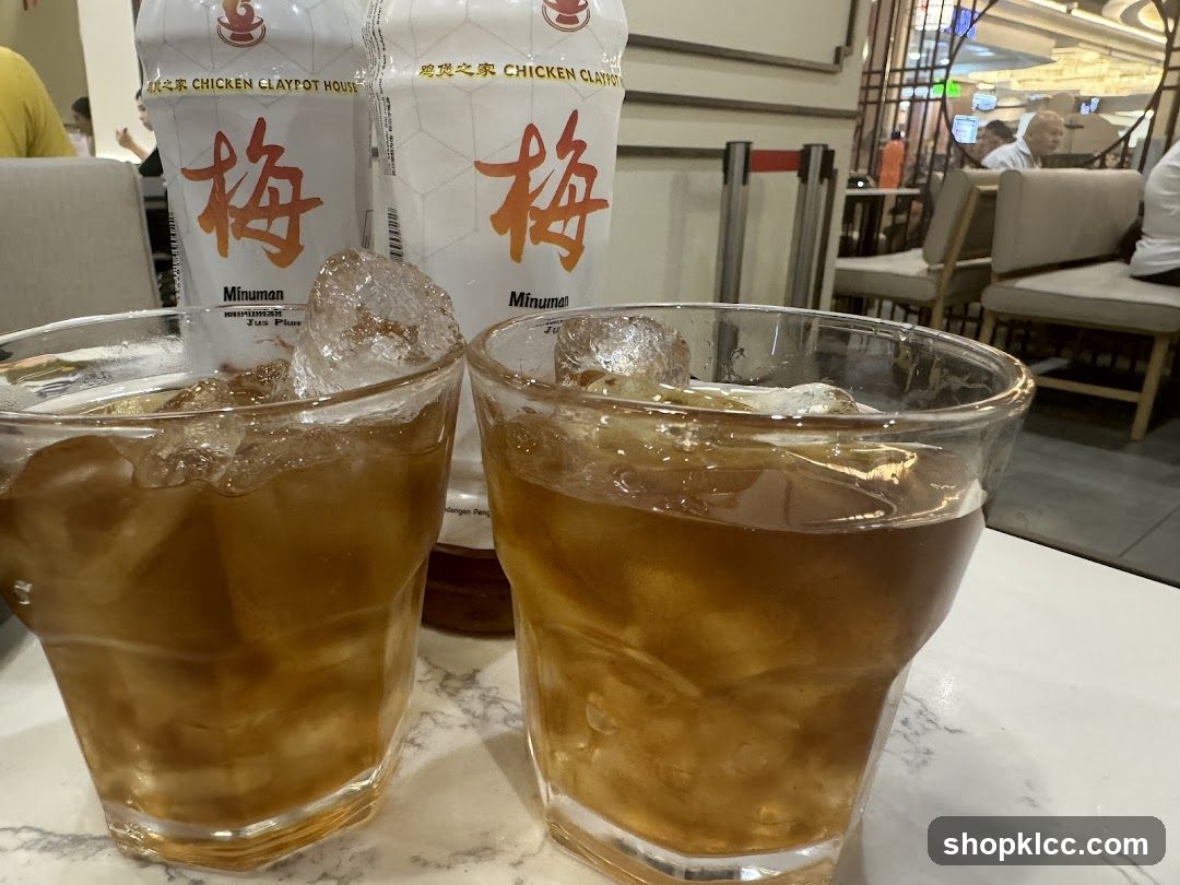 Drinks at Chicken Claypot House