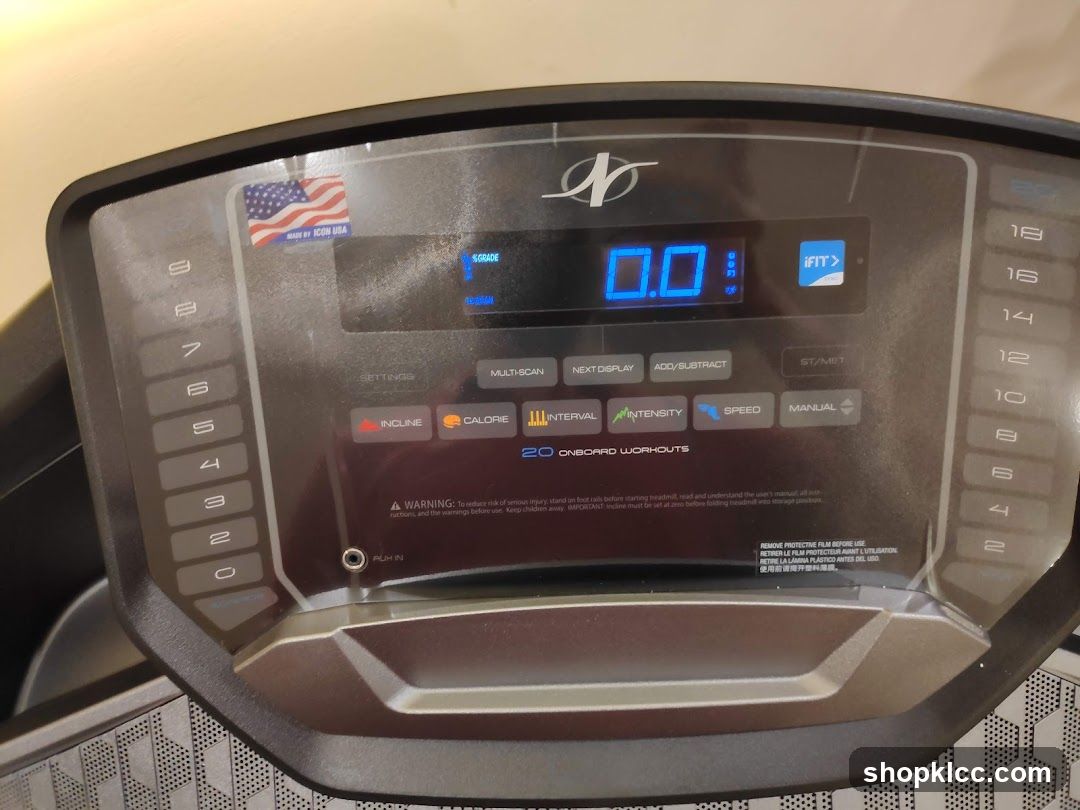 Treadmill Console