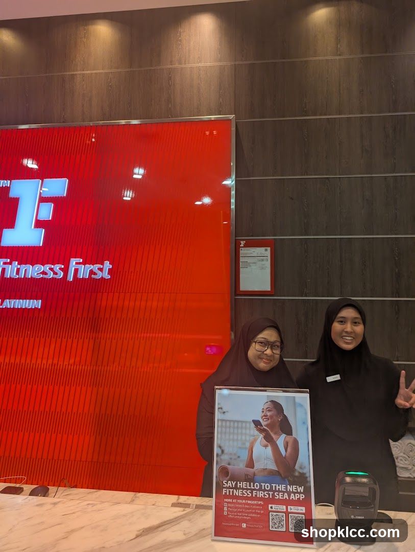 Fitness First Staff with App Promotion