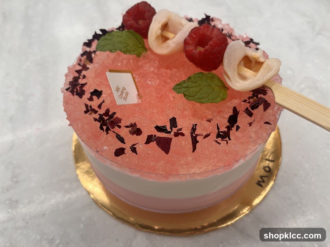 Dessert with Raspberries and Lychee