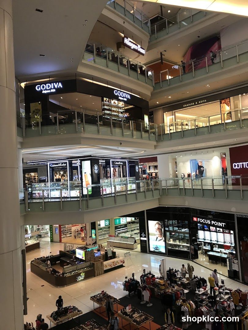 Mall Interior with Various Shops