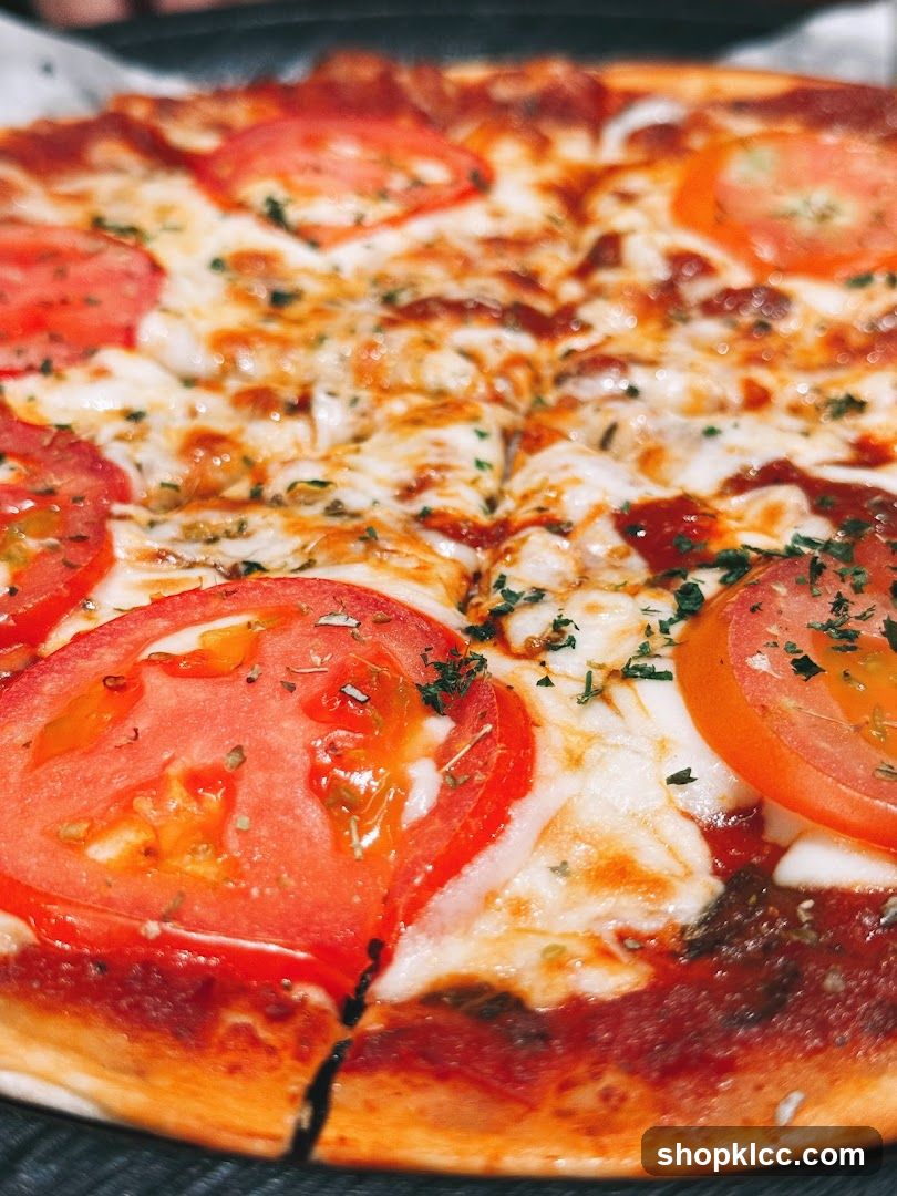 Pizza with Tomatoes and Cheese