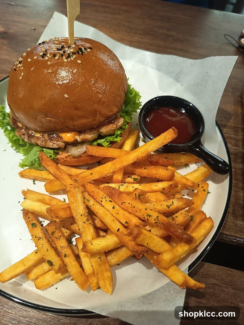 Burger and Fries