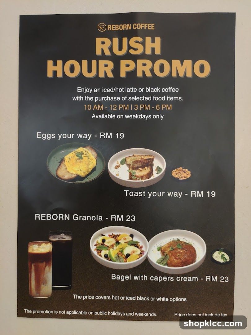 Reborn Coffee Rush Hour Promo