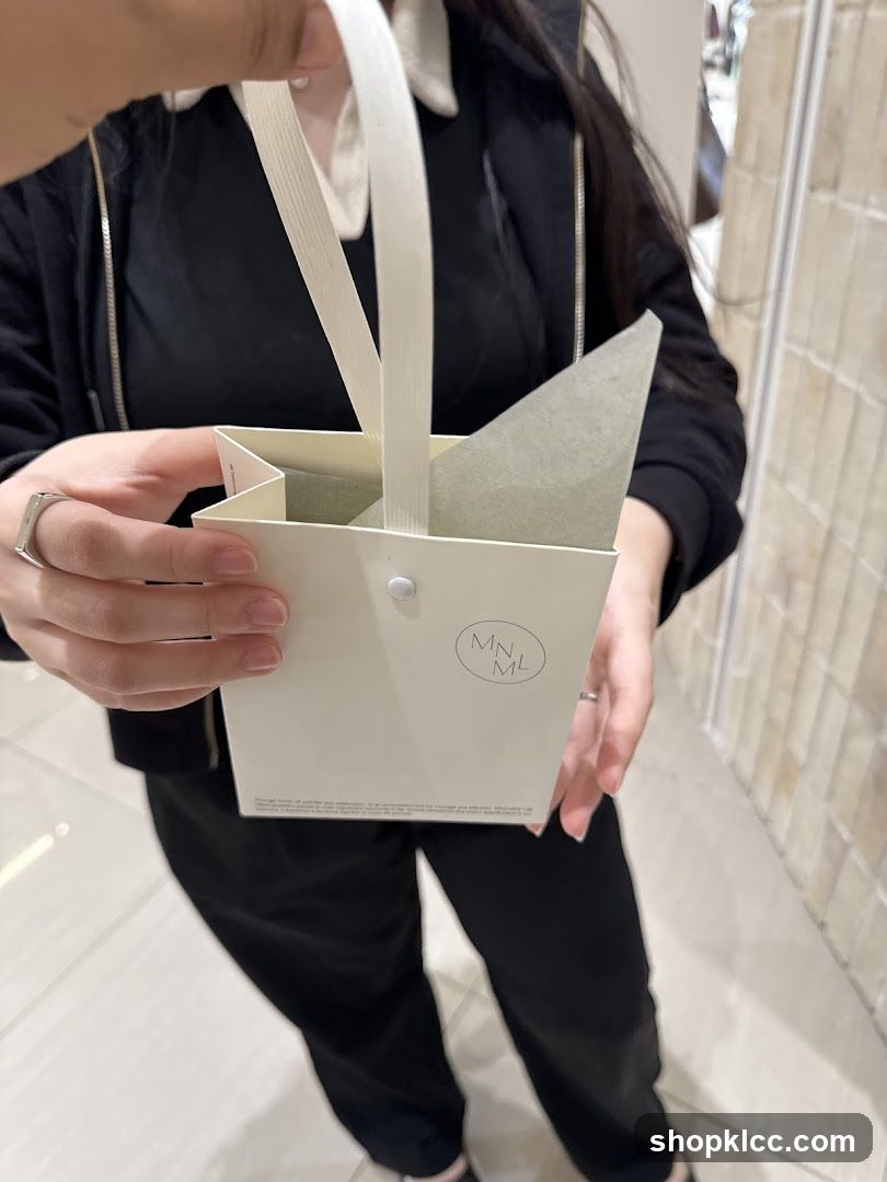 Person holding a shopping bag