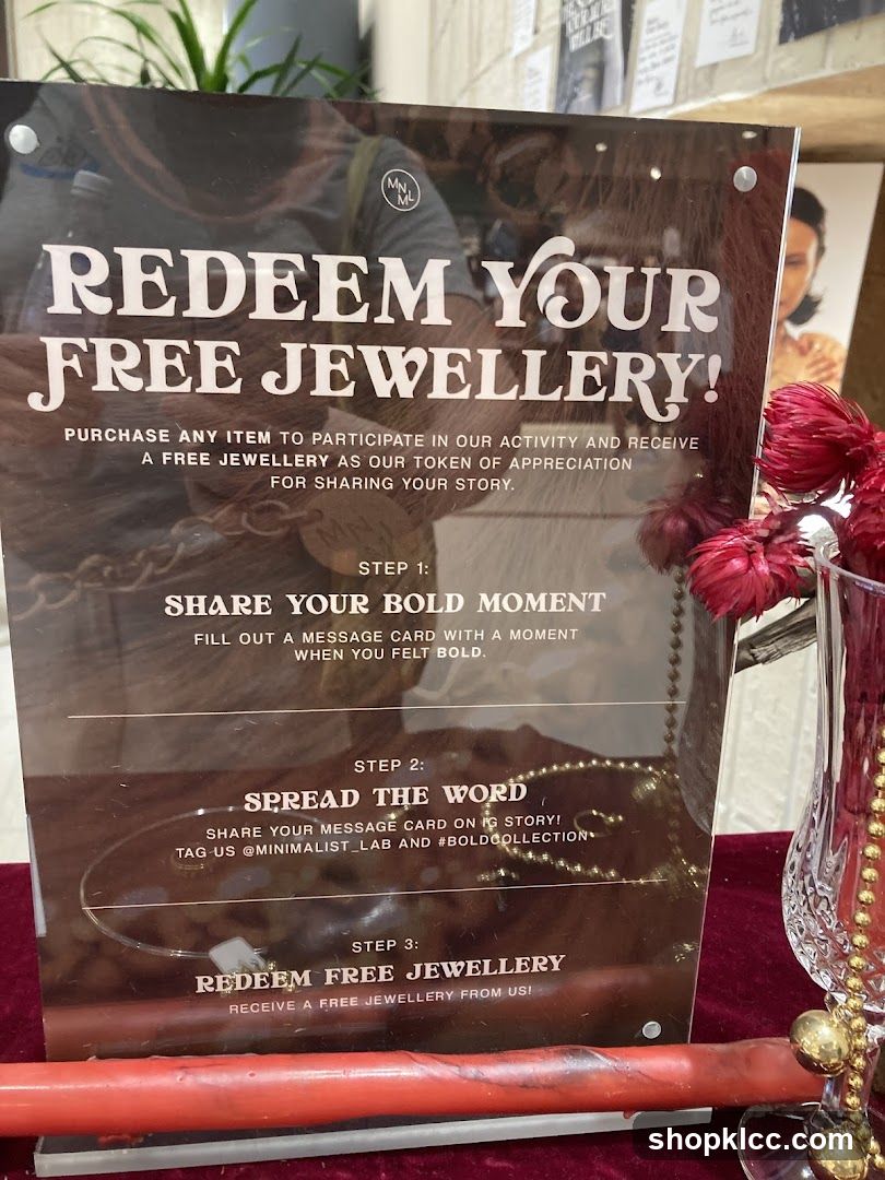 Redeem Your Free Jewellery Promotion