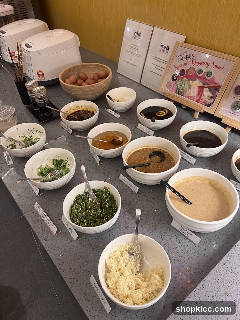 Dipping Sauce Buffet