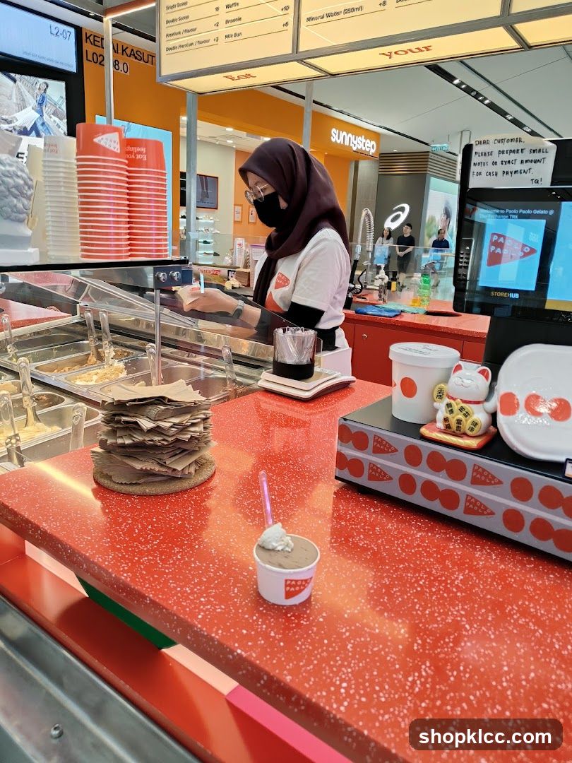 Gelato Shop Counter