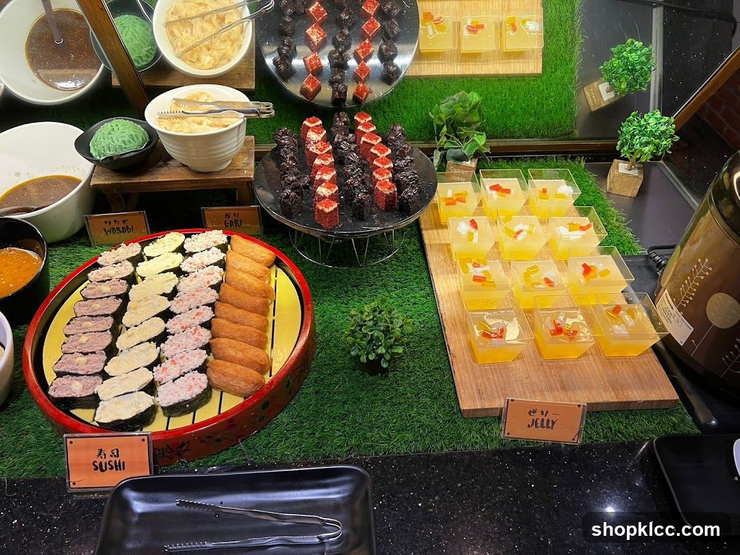 Dessert and Sushi Buffet