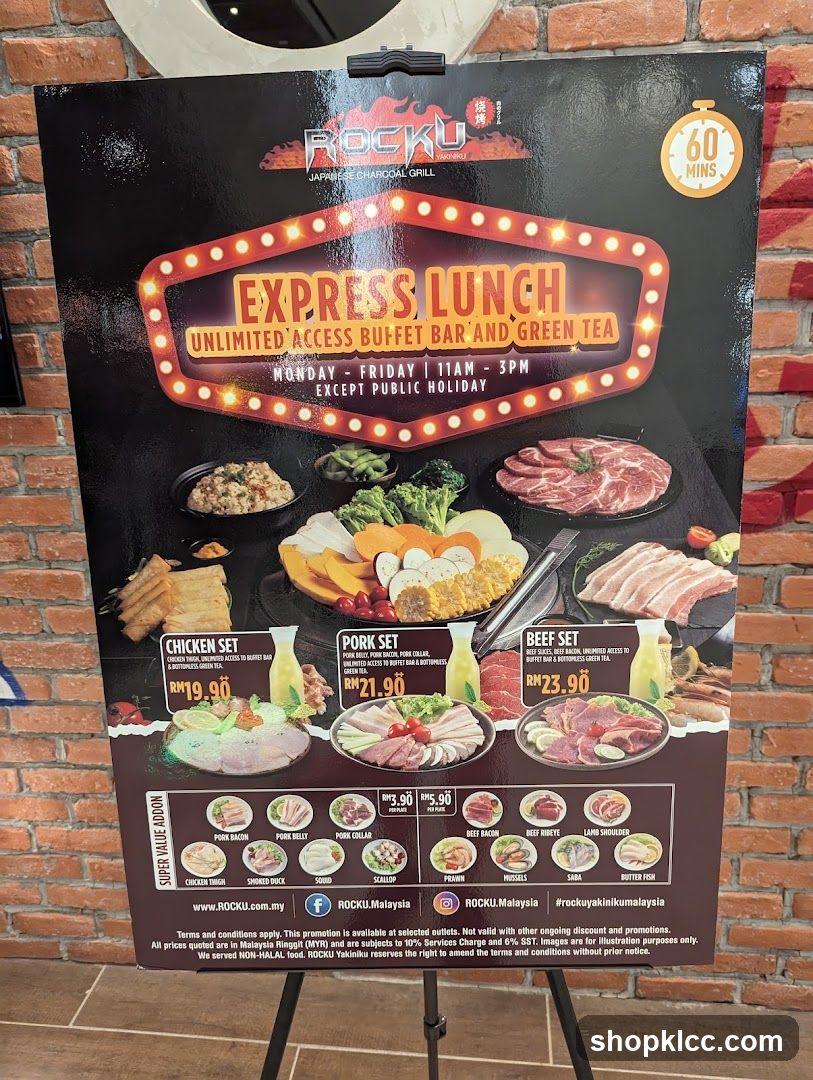 Rocku Yakiniku Express Lunch Buffet Promotion
