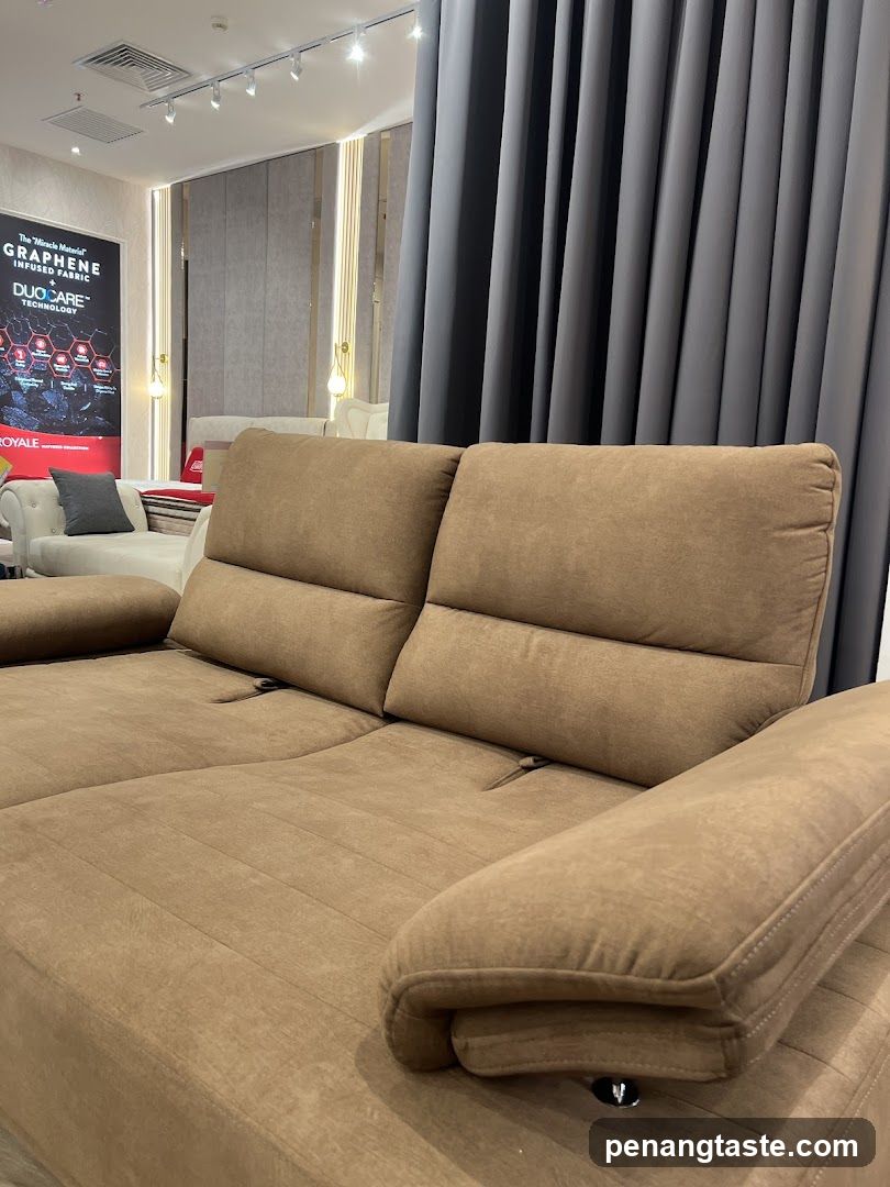 Sofa in a showroom