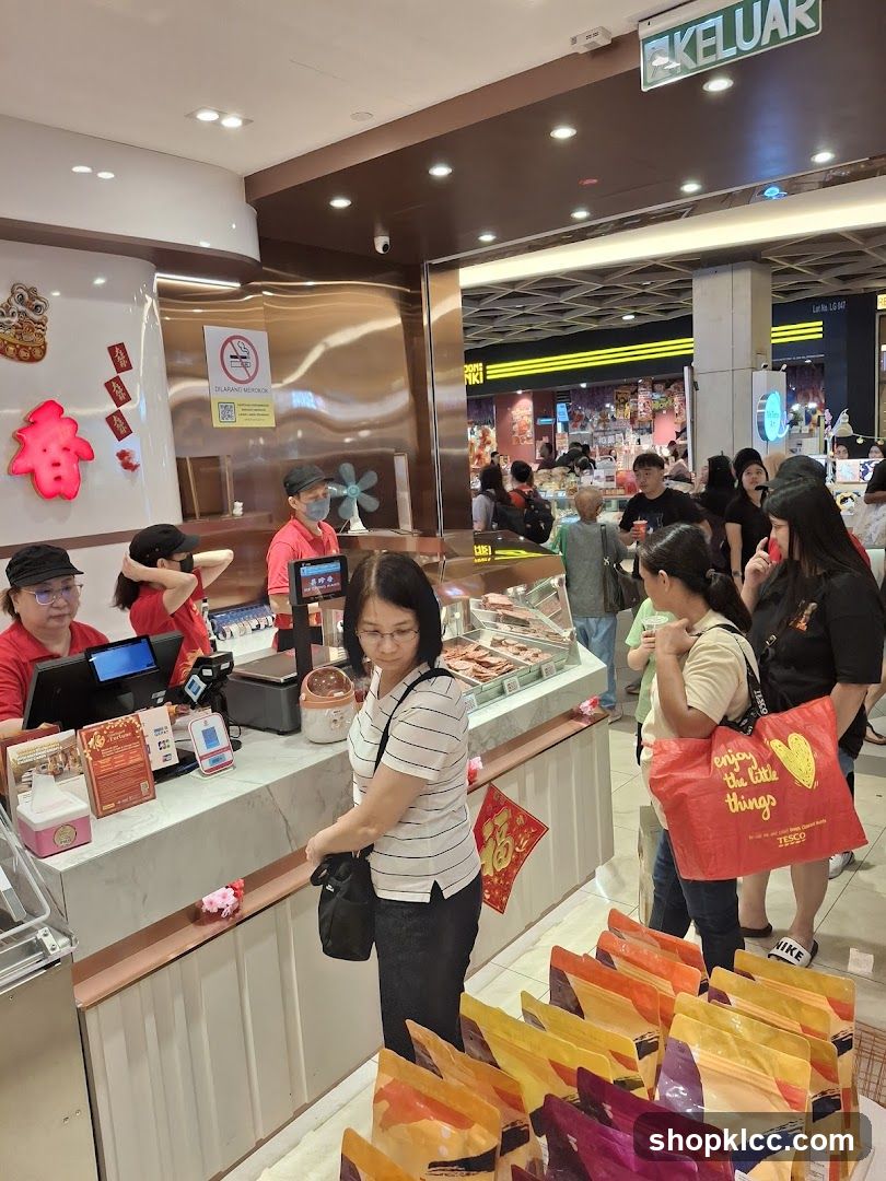 Customers at a counter