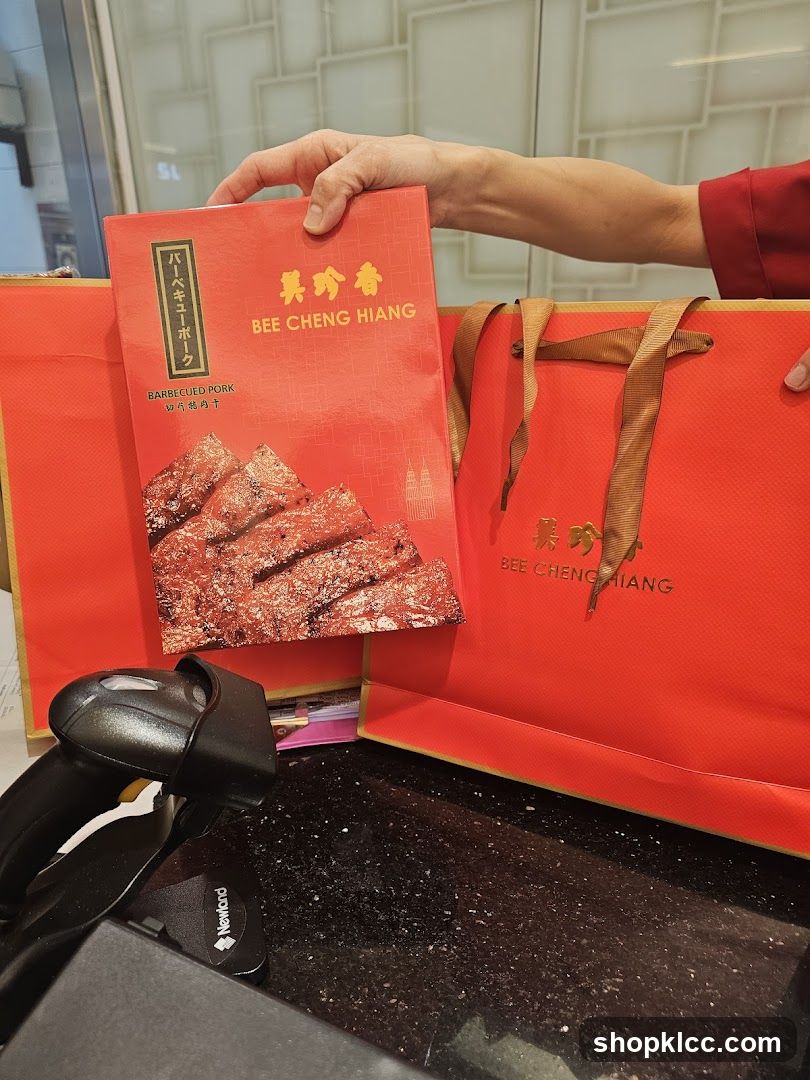 Bee Cheng Hiang Barbecued Pork Packaging