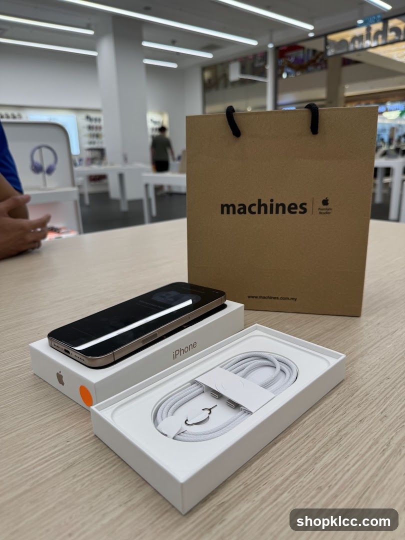 iPhone and Accessories with Shopping Bag