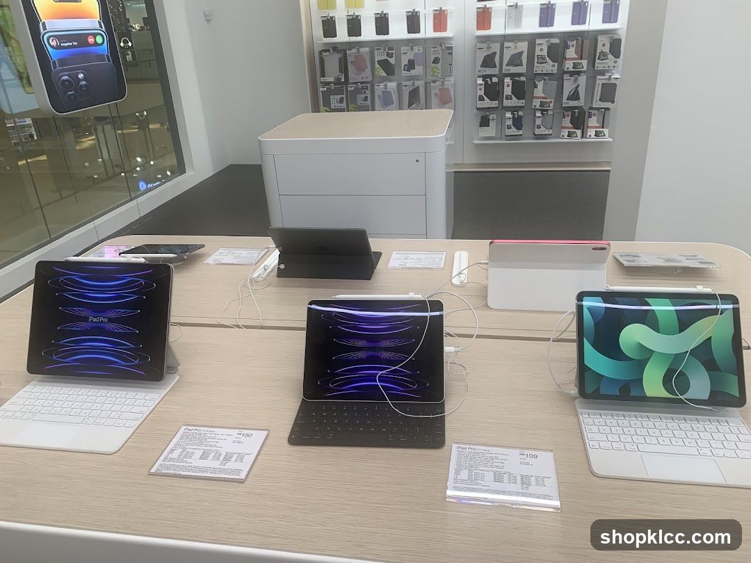 Tablets on Display