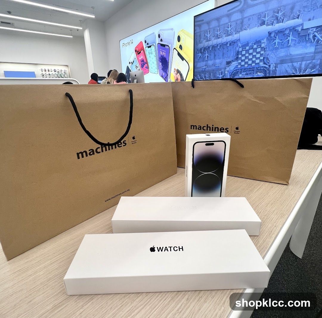 Apple Products and Shopping Bags