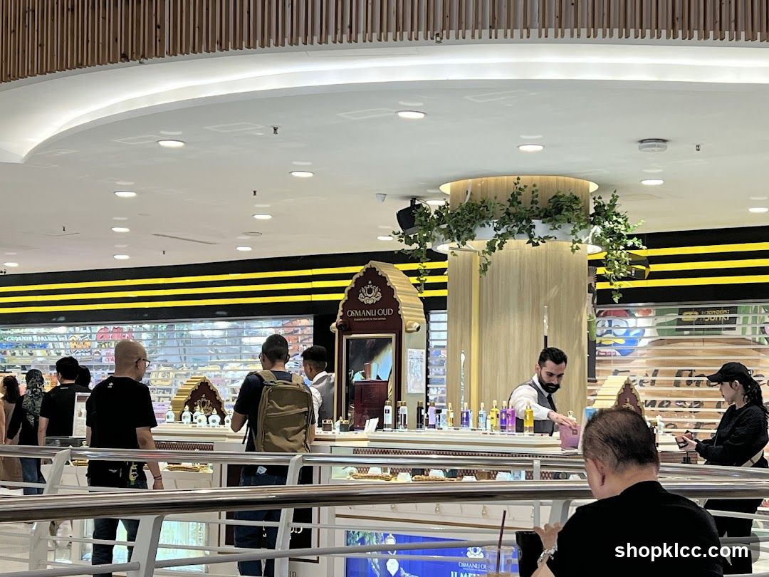 Shopping Mall Interior with Perfume Counter