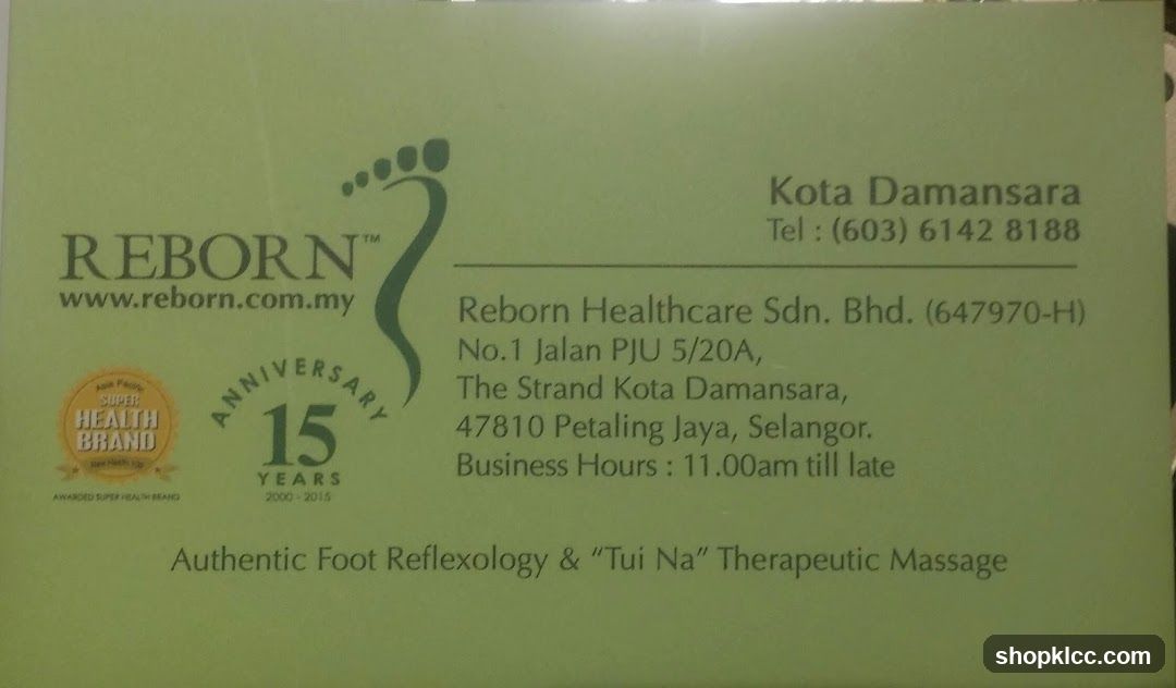 Reborn Healthcare Business Card