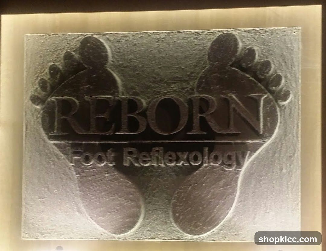Reborn Foot Reflexology Sign
