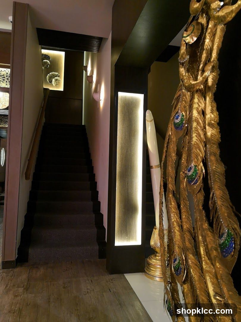 Interior Staircase with Decorative Elements