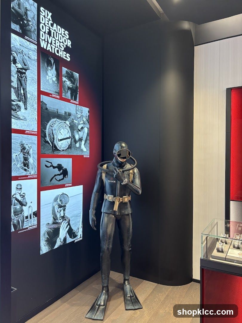 Tudor Divers Watches Display