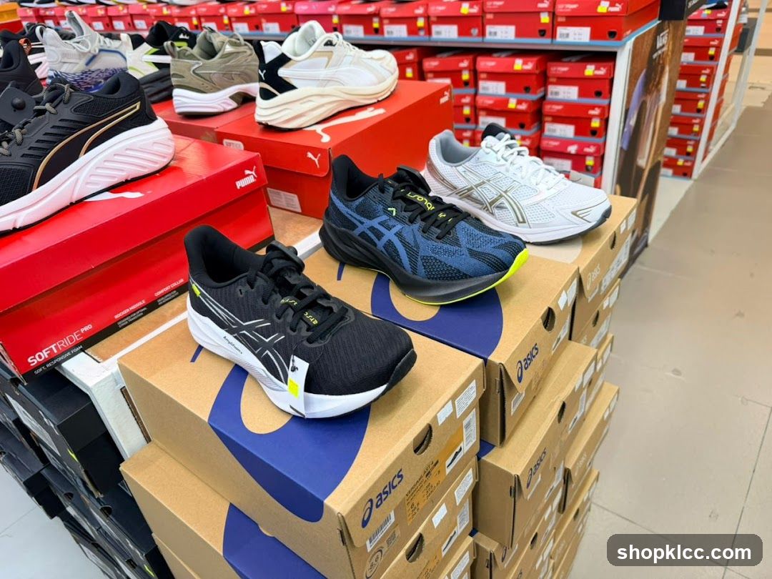 Athletic Shoes Display