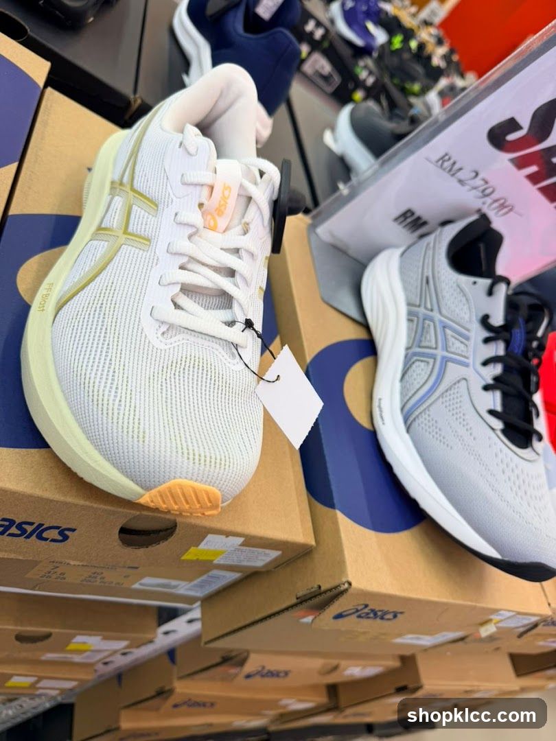 ASICS Shoes on Display