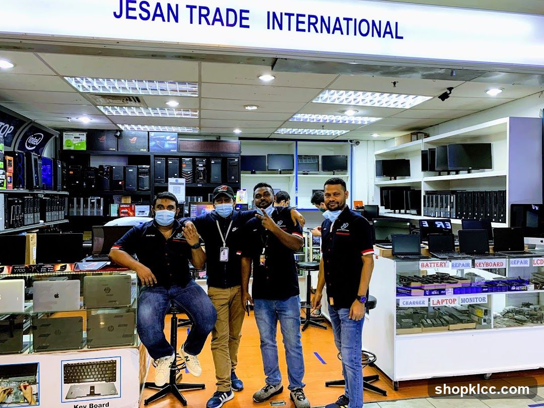 Tech Store Interior with Staff