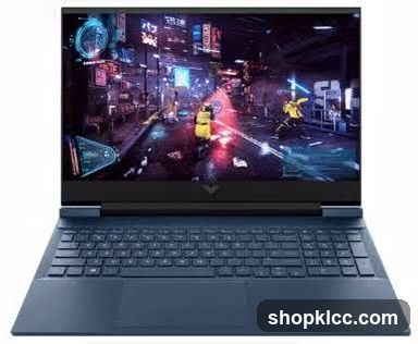 Laptop with Cyberpunk Game Display