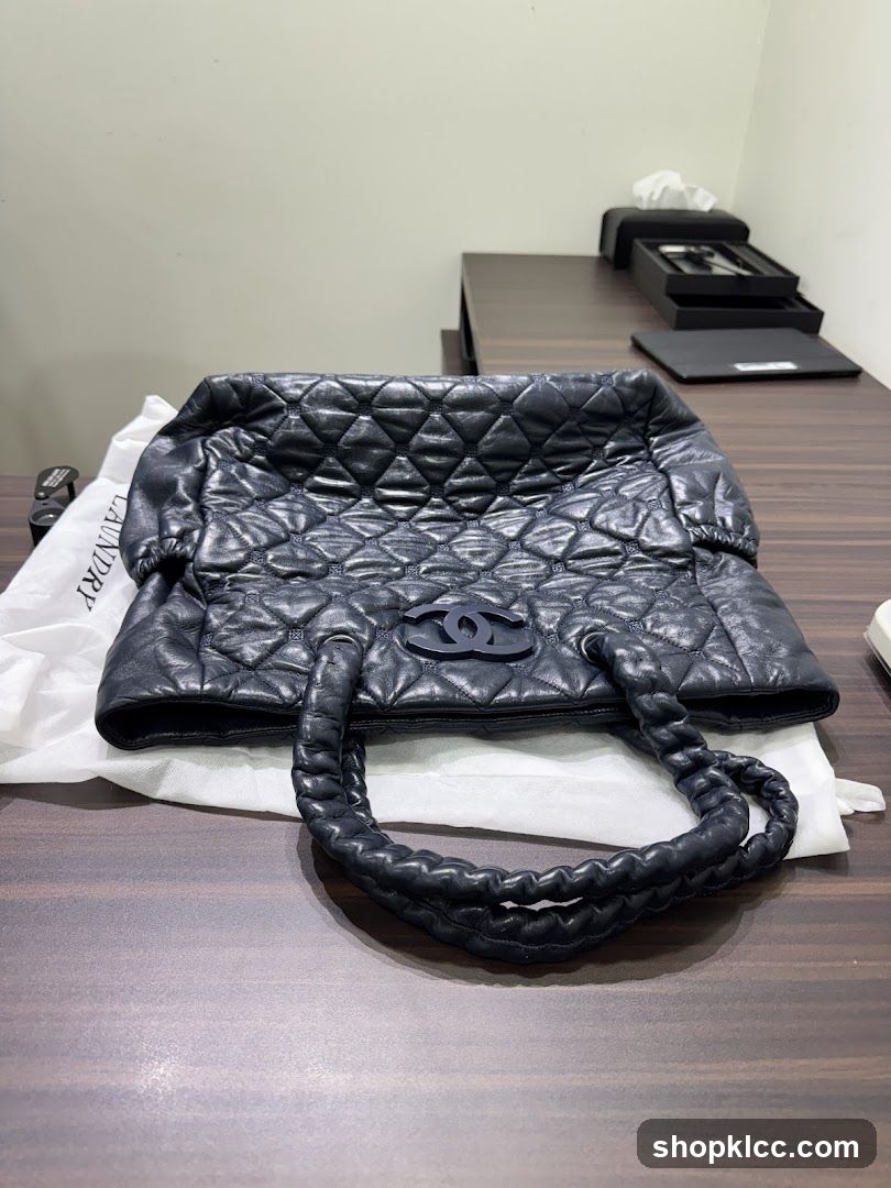 Black Quilted Leather Handbag