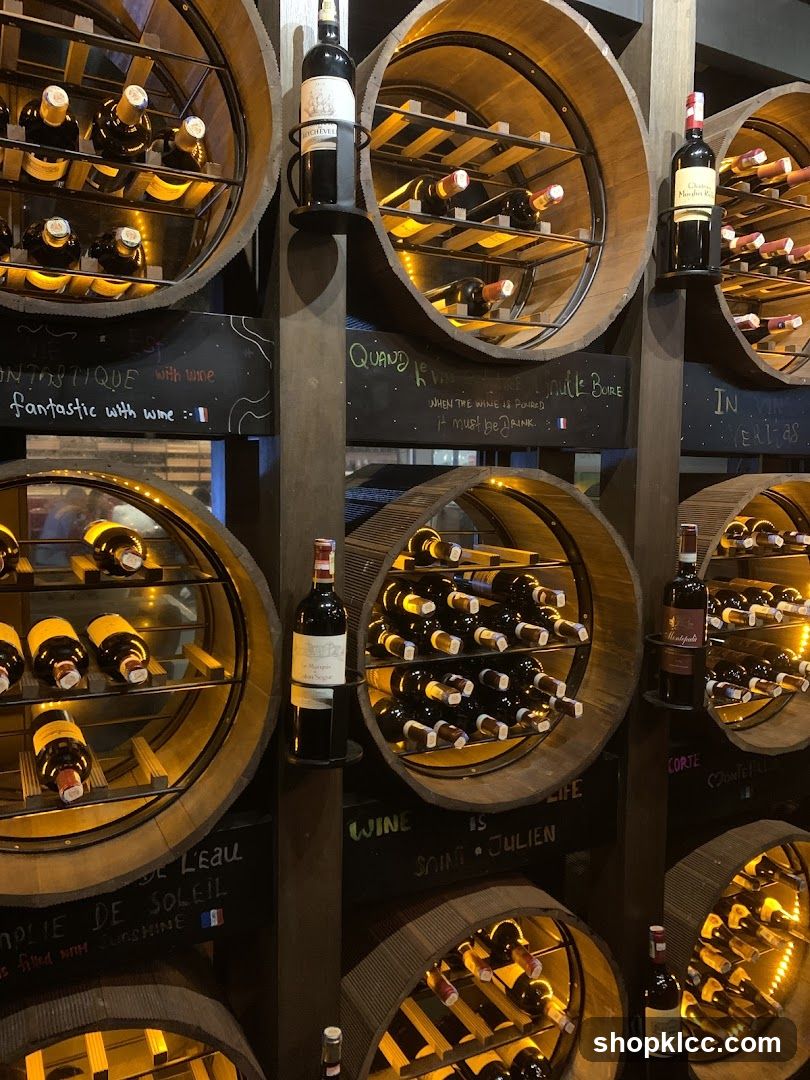 Wine Barrel Display Rack