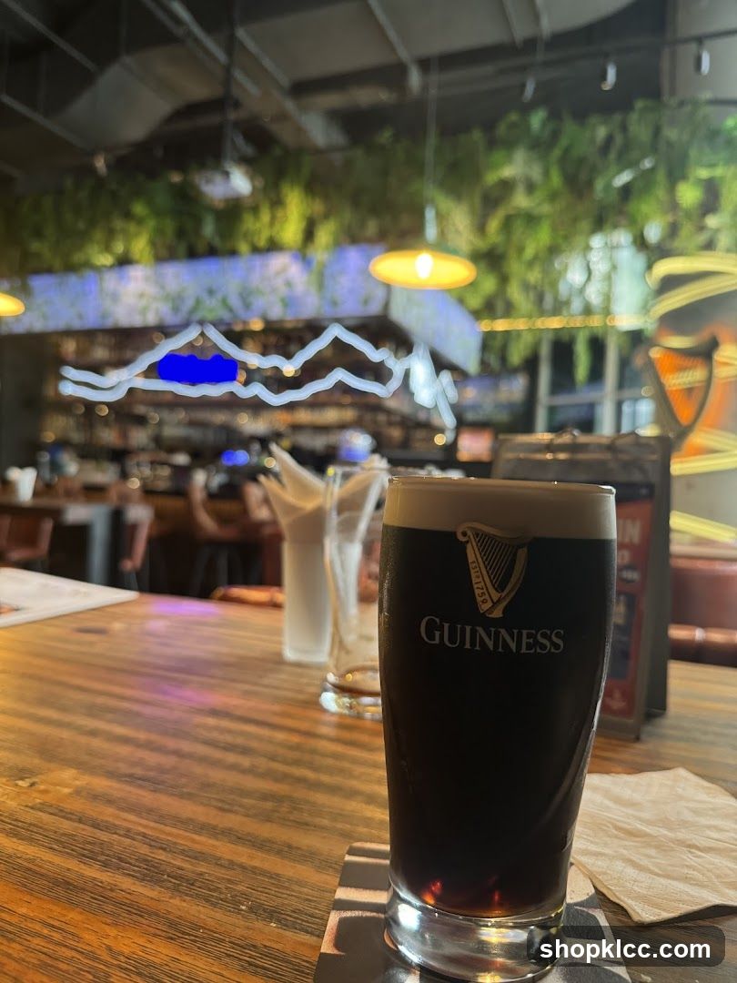 Guinness Beer in a Bar Interior