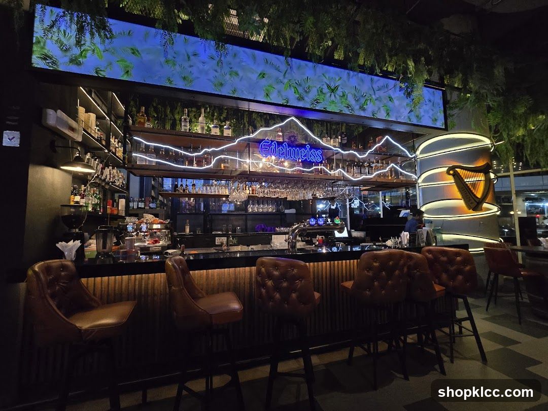 Bar Interior with Helmipiss Signage
