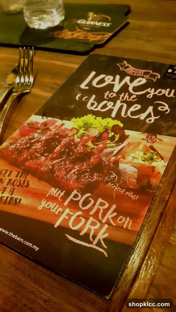 Restaurant Table Setting with Menu
