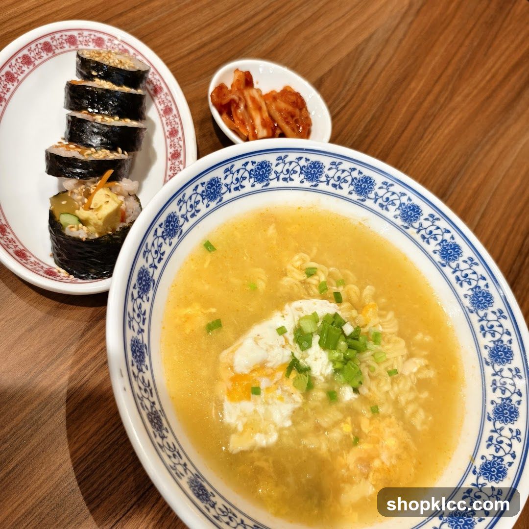 Korean Ramen and Kimchi