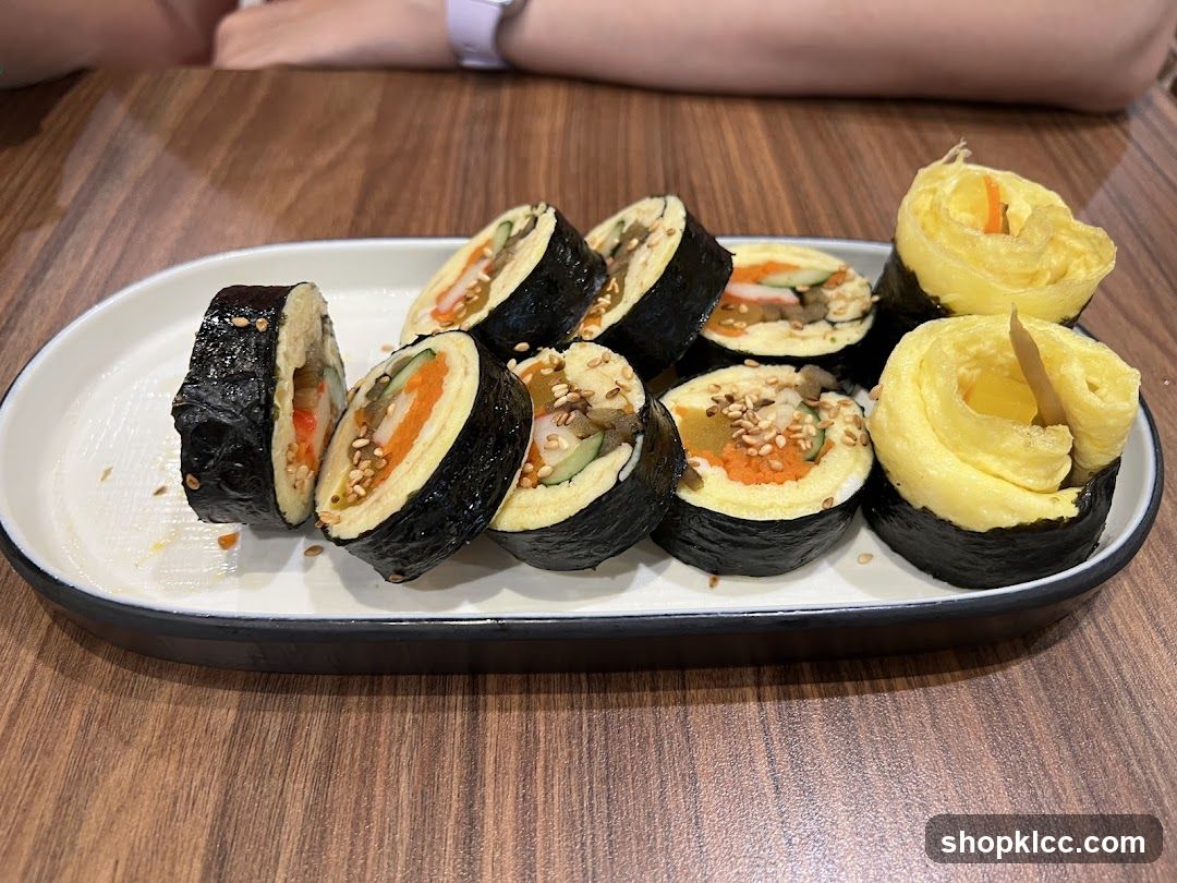 Sushi Platter with Egg Roll