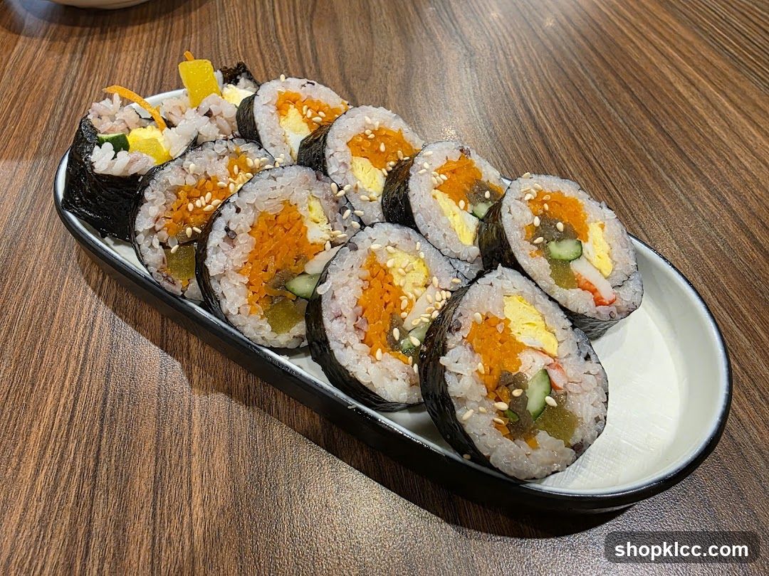 Sushi Rolls on a Plate