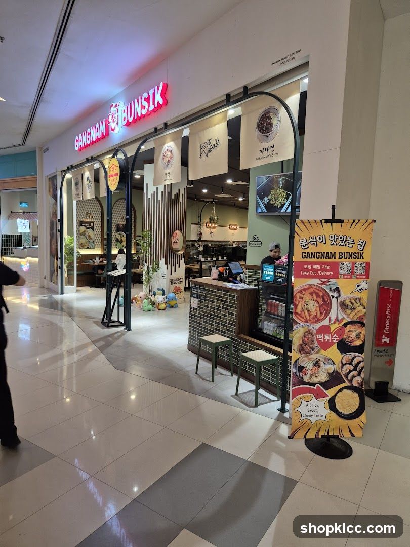 Gangnam Bunsik Restaurant Interior