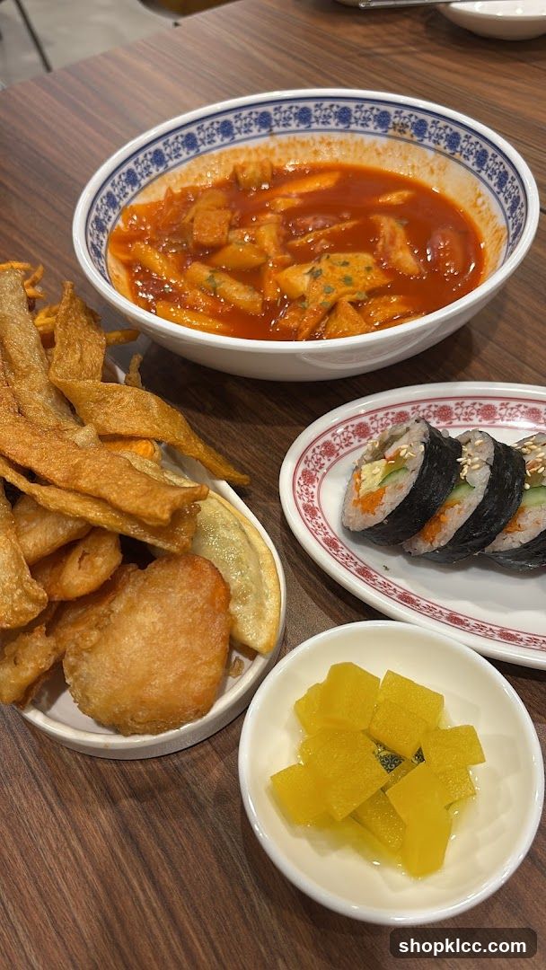 Korean-style meal spread
