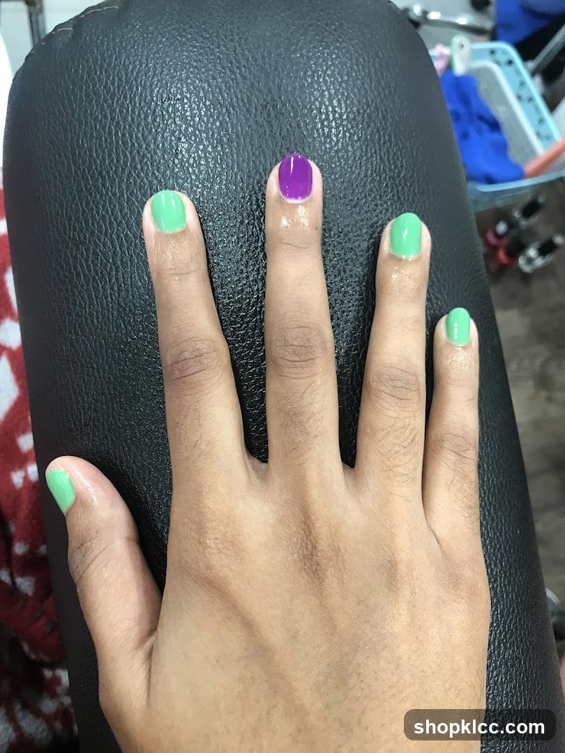 Hand with Painted Nails