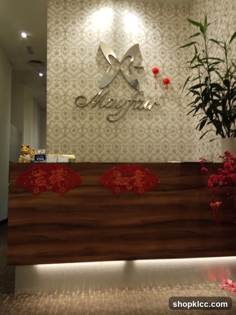Reception Desk with Logo