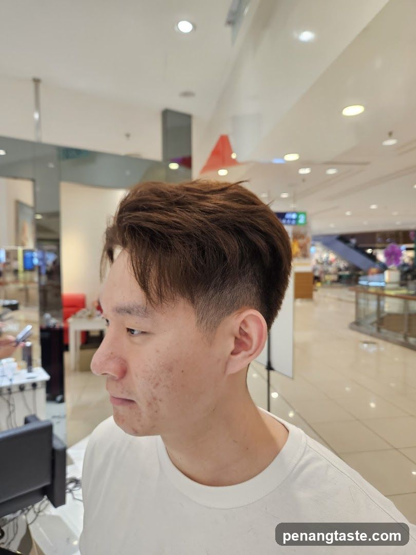 Man with a fresh haircut