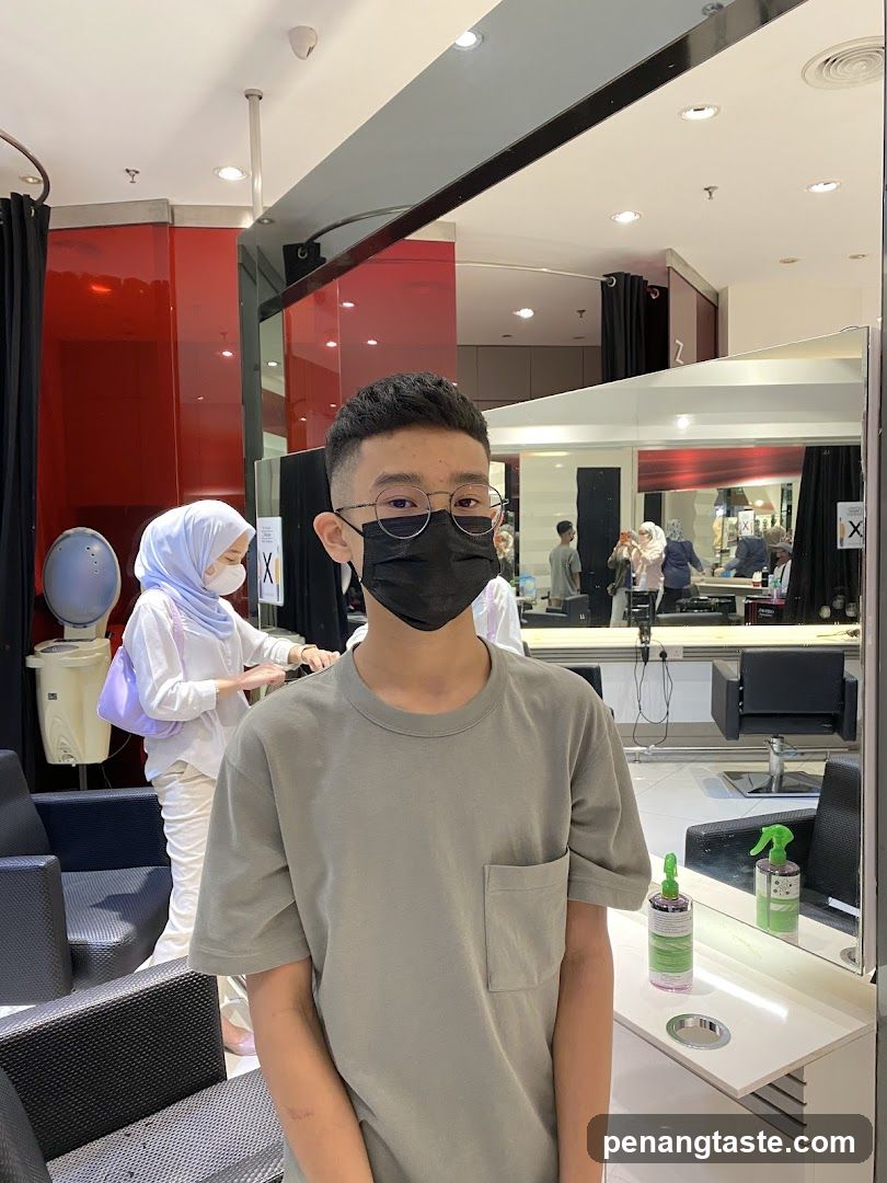 Young man in a salon