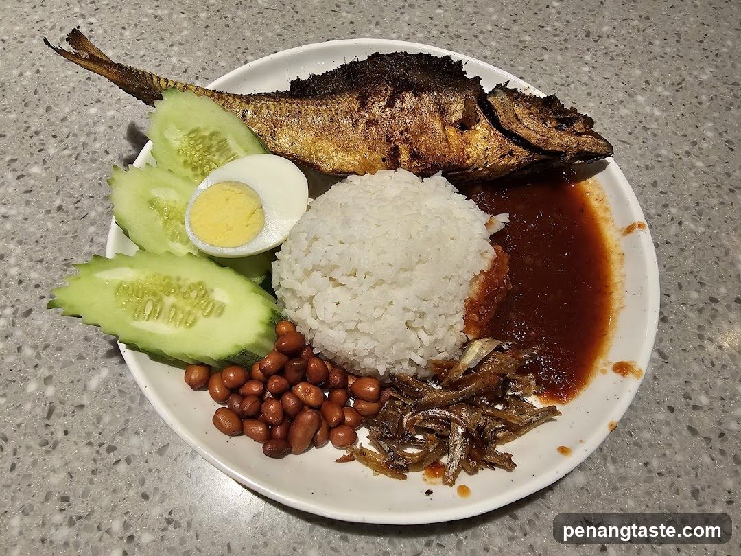 Nasi Lemak with Fried Fish
