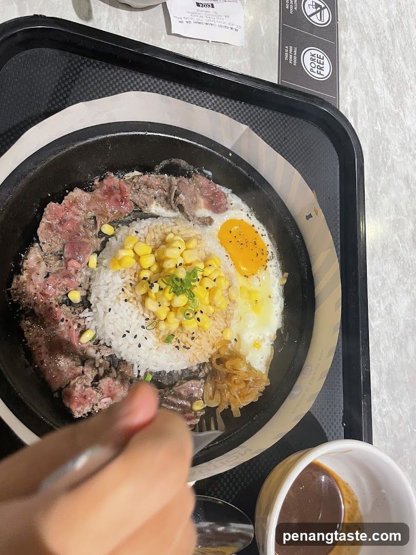 Sizzling Beef and Rice Bowl