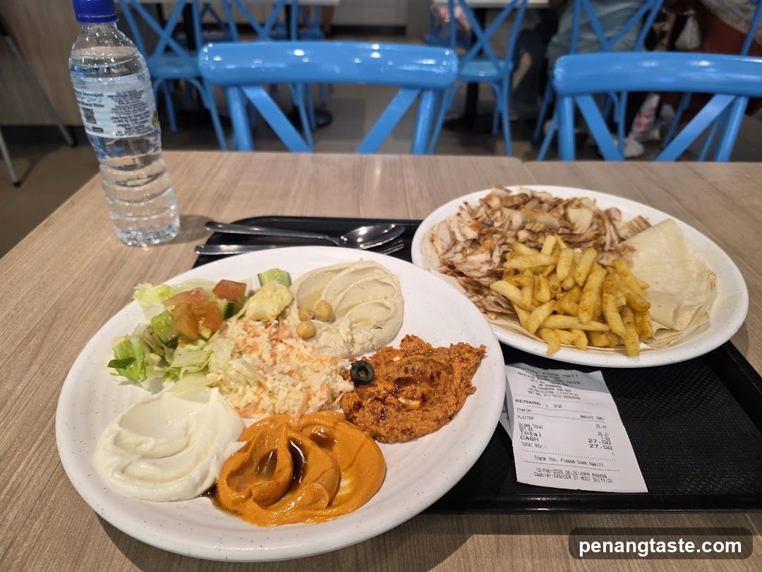 Shawarma Platter and Mezze