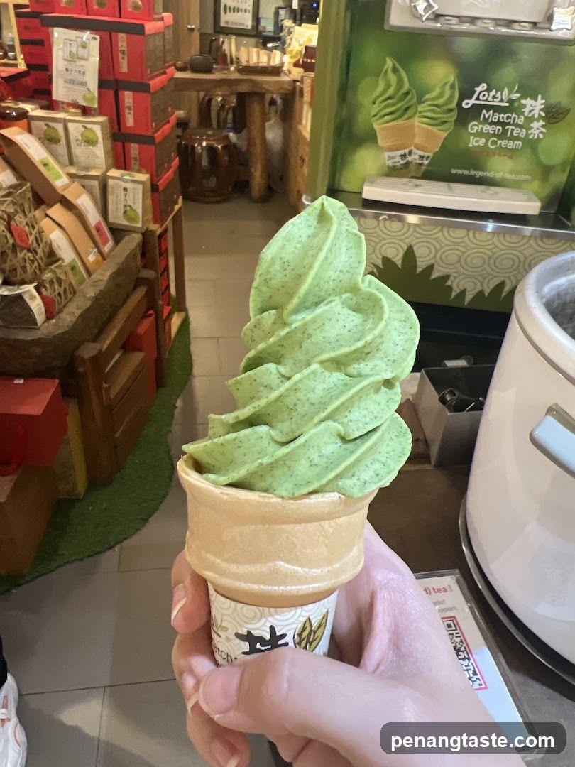 Matcha Ice Cream Cone